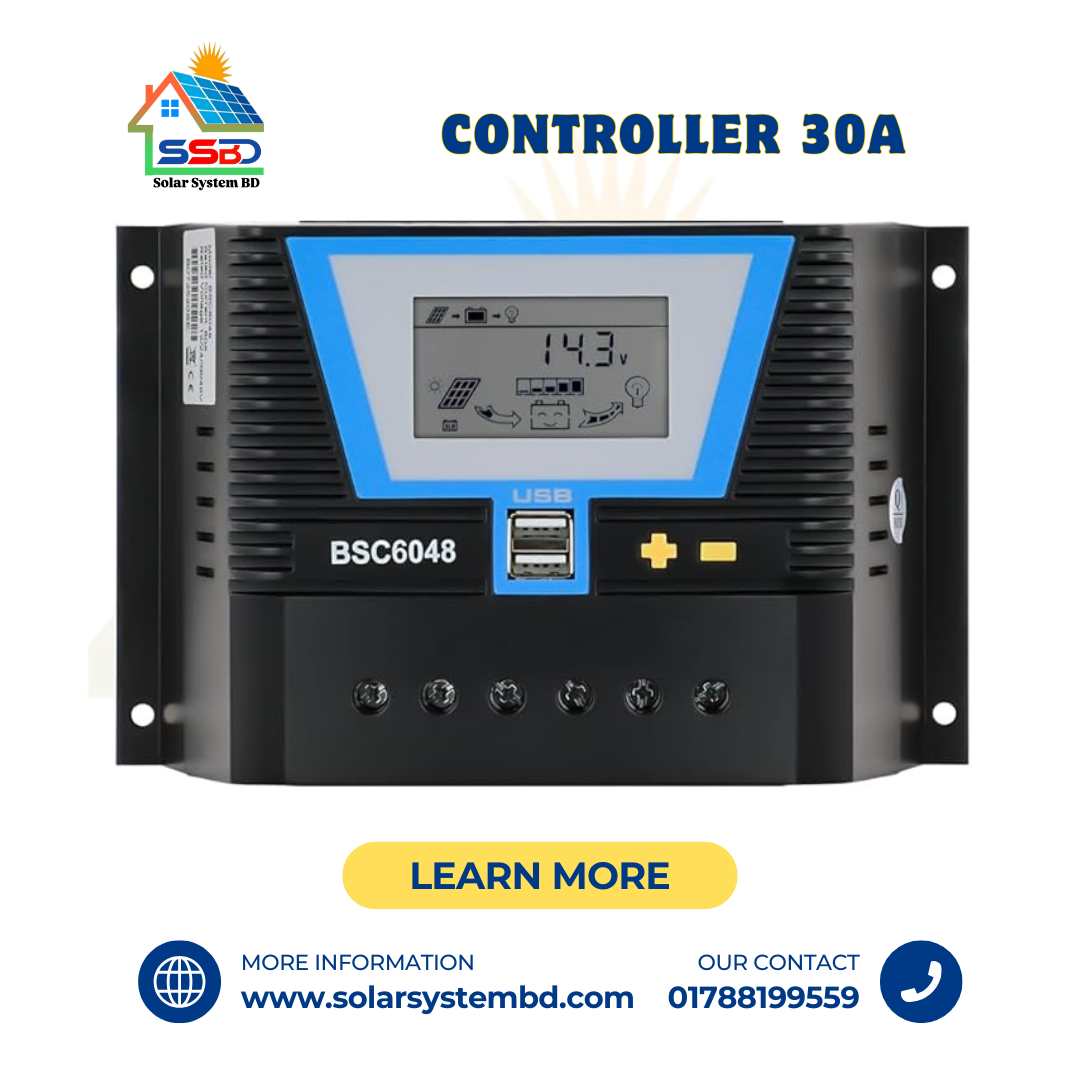 PWM Solar Charge Controller 30A 12V-24
