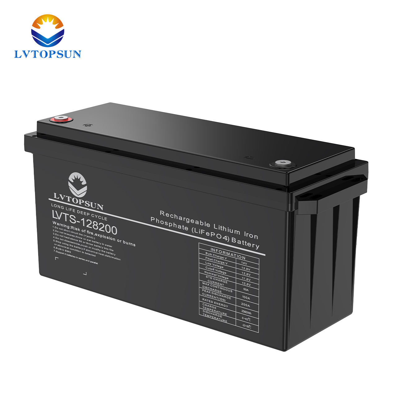 LVTOPSUN 12.8V 200AH Lithium Lifepo4 - Image 2
