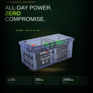 Crown Micro LiFePO₄ Battery 12.8V 200Ah
