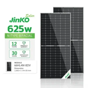 JINKO 625W Bifacial With Dual Glass Solar Panel